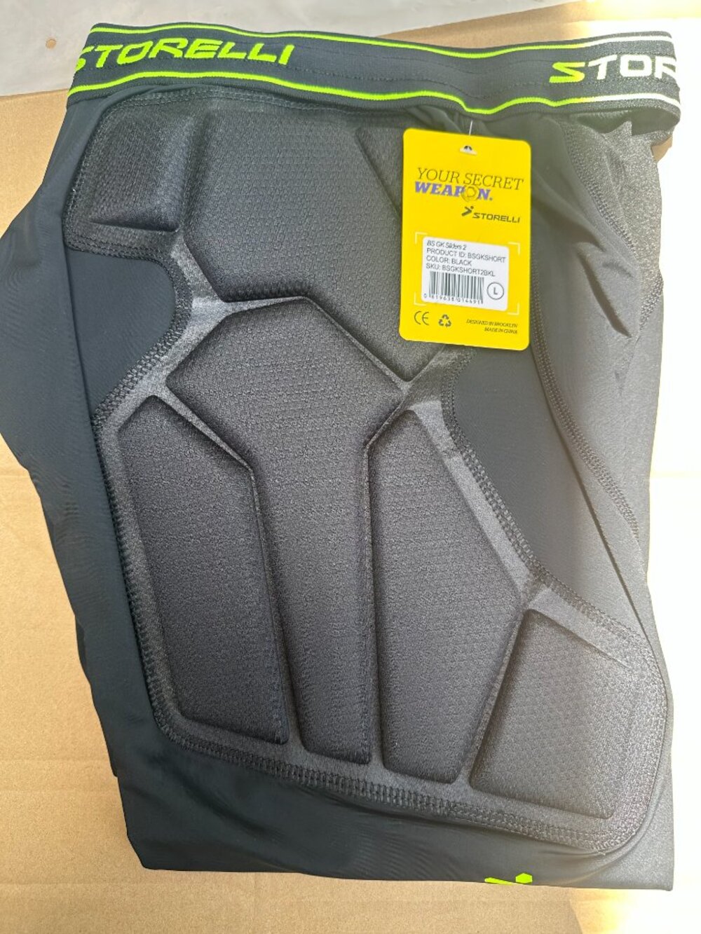STORELLI BS GK SLIDERS 2 BLACK LARGE NIB
